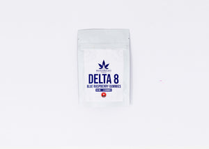 55mg Delta 8 thc Blue Raspberry Gummies