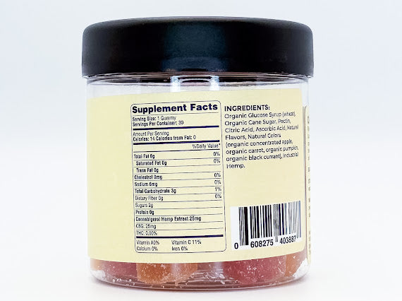 25mg CBG Gummies – THC Free
