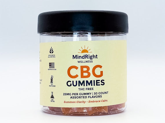 25mg CBG Gummies – THC Free