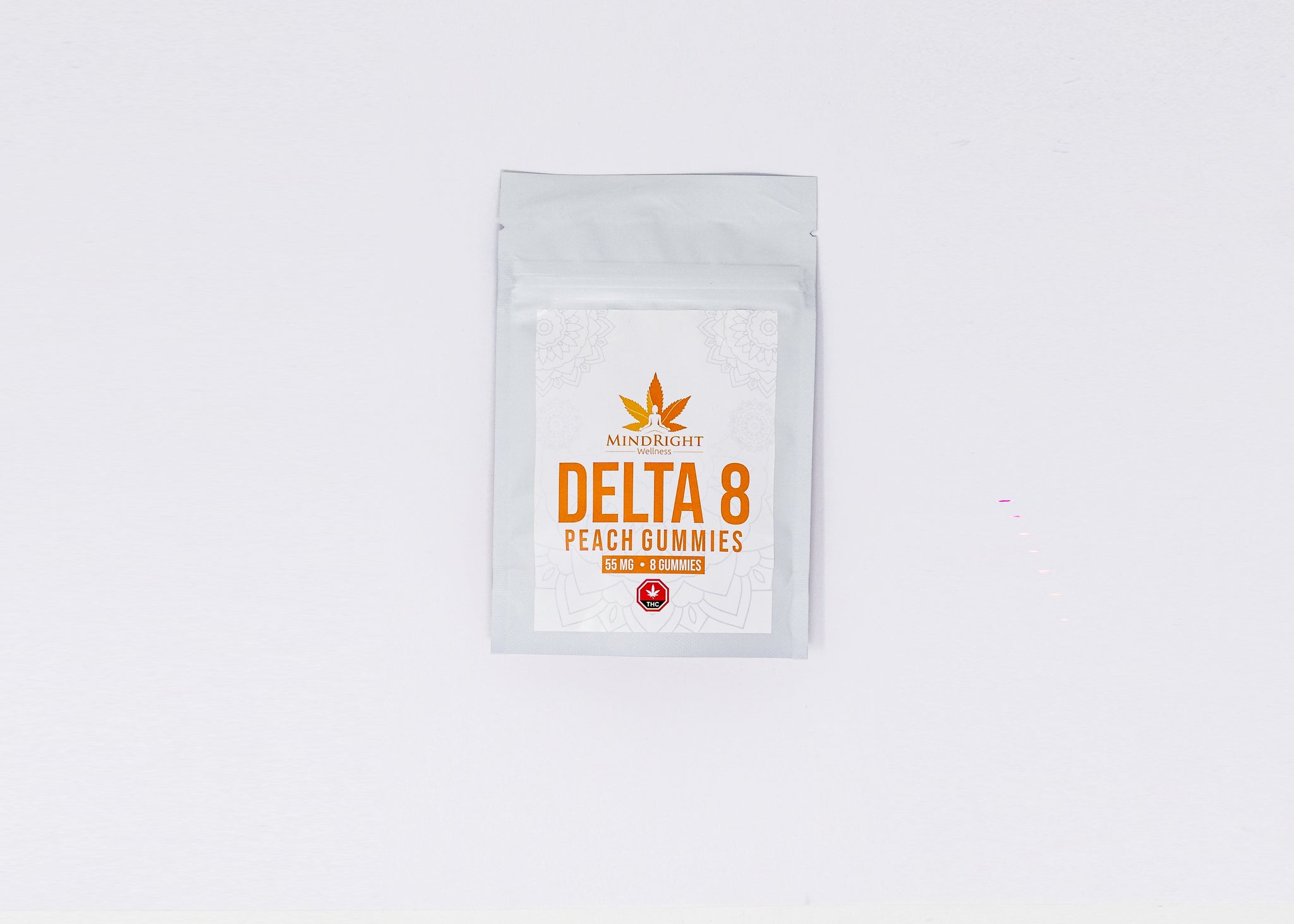 55mg Delta 8 thc Peach Gummies